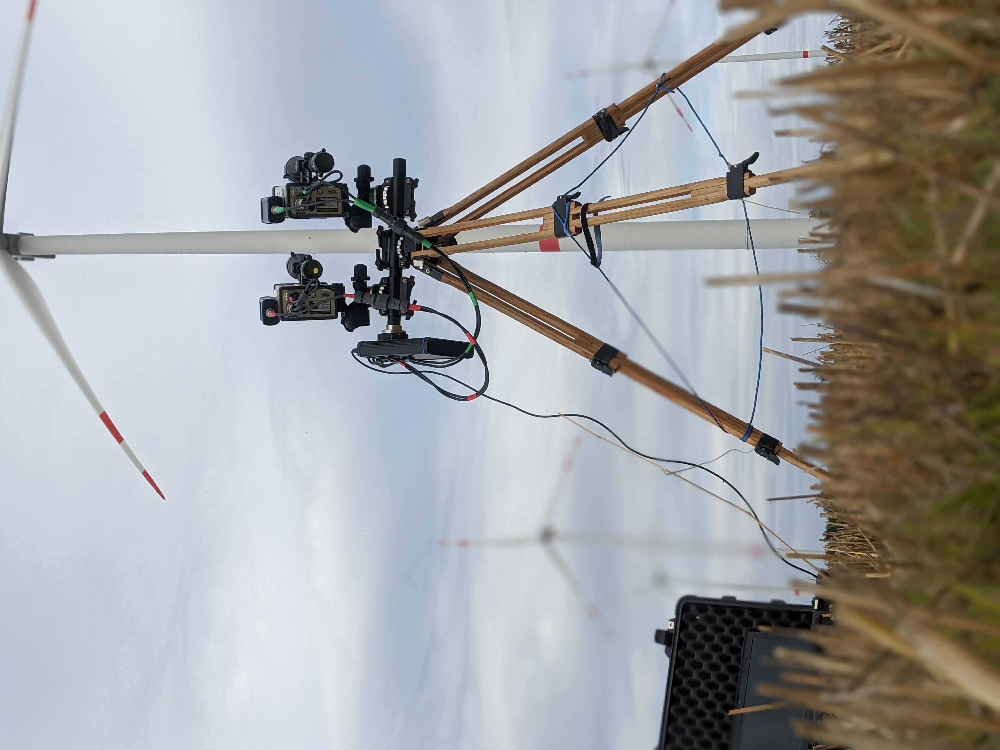 Turmmonitoring Sensor an Windkraftanlage